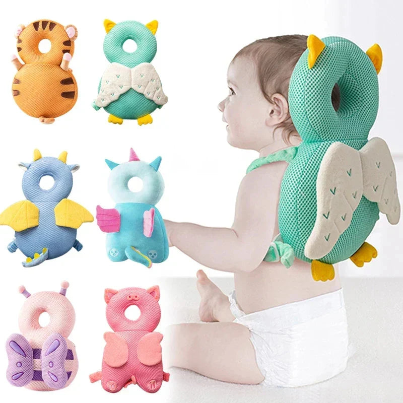 Baby Head Protector Pillow – Soft Backpack Cushion for Toddlers