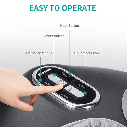 Shiatsu Foot Massager – Deep Knead with Heat & Air Compression