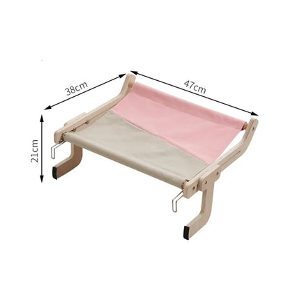 Cozy Cat Hammock – Wooden Hanging Bed