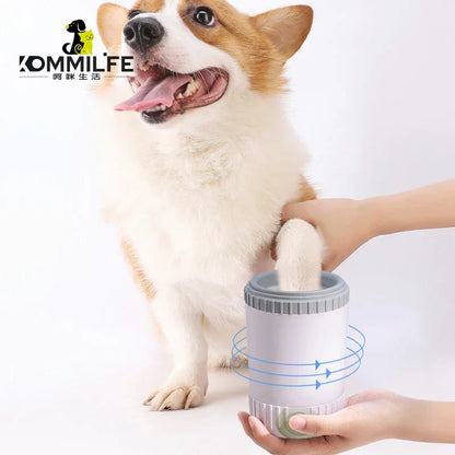 Dog Paw Washer – Gentle Silicone Bristles for Mess-Free Cleaning