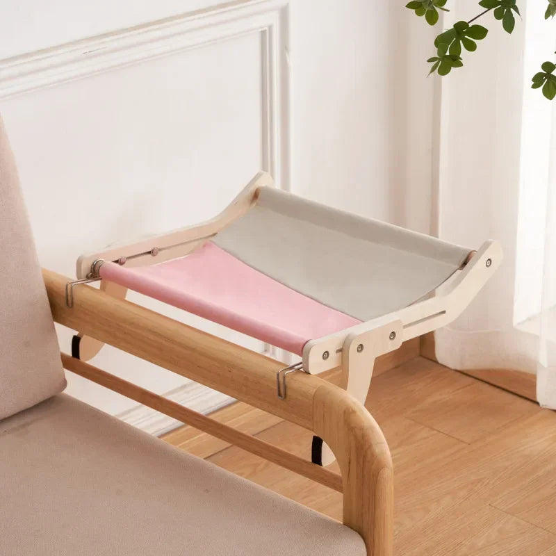 Cozy Cat Hammock – Wooden Hanging Bed