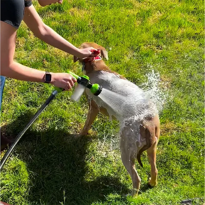 Adjustable Pet Wash Sprayer – Foam & Rinse Hose Attachment for Dogs