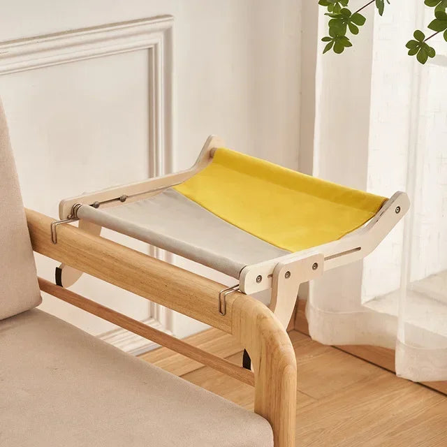 Cozy Cat Hammock – Wooden Hanging Bed
